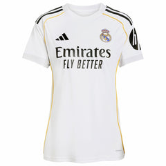 Real Madrid Women's 2025/26 Home Replica Custom Jersey White - Adidas