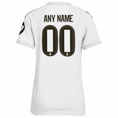 Real Madrid Women's 2025/26 Home Replica Custom Jersey White - Adidas