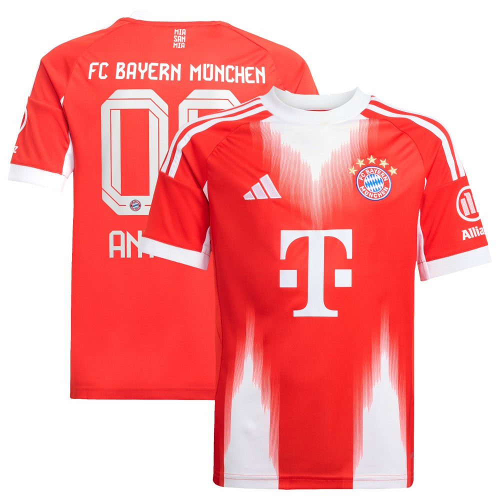 Bayern Munich Youth 2025/26 Home Replica Custom Jersey Red - Adidas