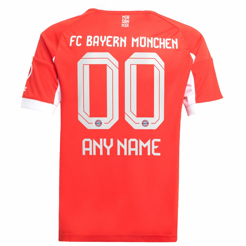 Bayern Munich Youth 2025/26 Home Replica Custom Jersey Red - Adidas