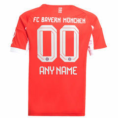 Bayern Munich Youth 2025/26 Home Replica Custom Jersey Red - Adidas