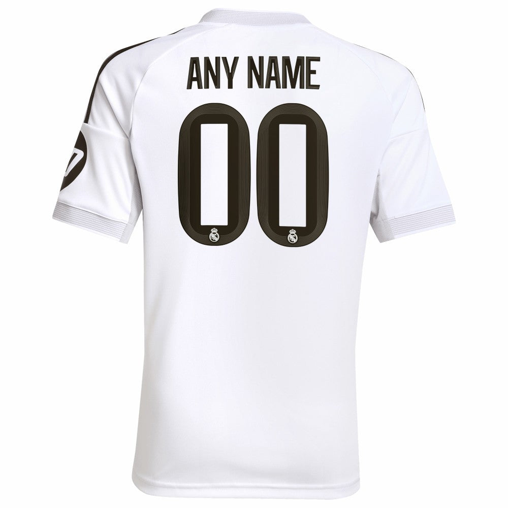 Real Madrid Youth 2025/26 Home Replica Custom Jersey White - Adidas