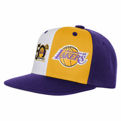 Los Angeles Lakers Youth 50th Anniversary Duo Front Snapback Hat On Sale