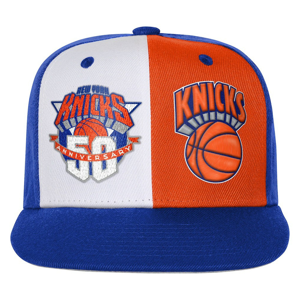 New York Knicks Youth 50th Anniversary Duo Front Snapback Hat New