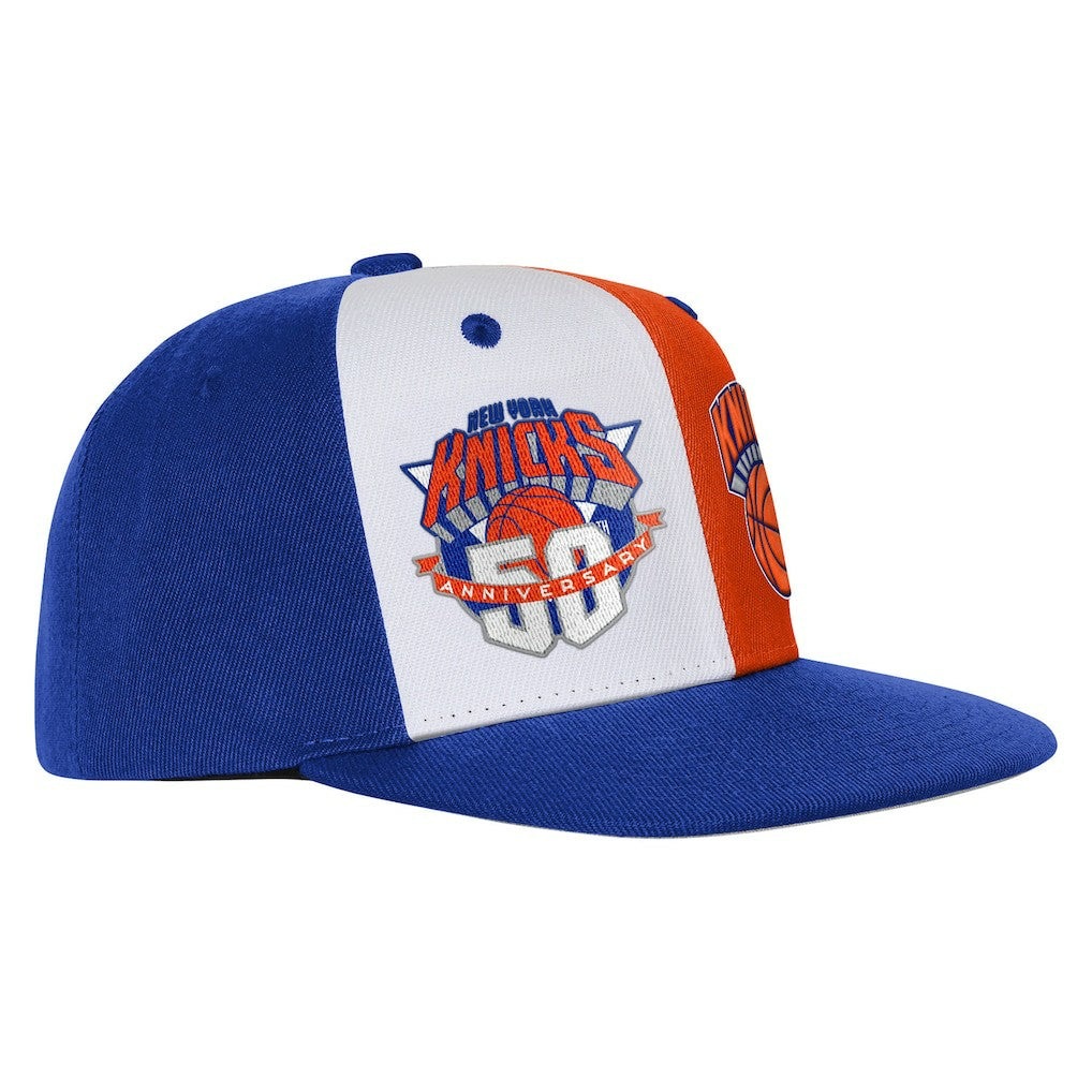 New York Knicks Youth 50th Anniversary Duo Front Snapback Hat New