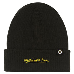 Boston Bruins Mitchell & Ness Youth Neon Line Lights Cuffed Knit Hat Outlet