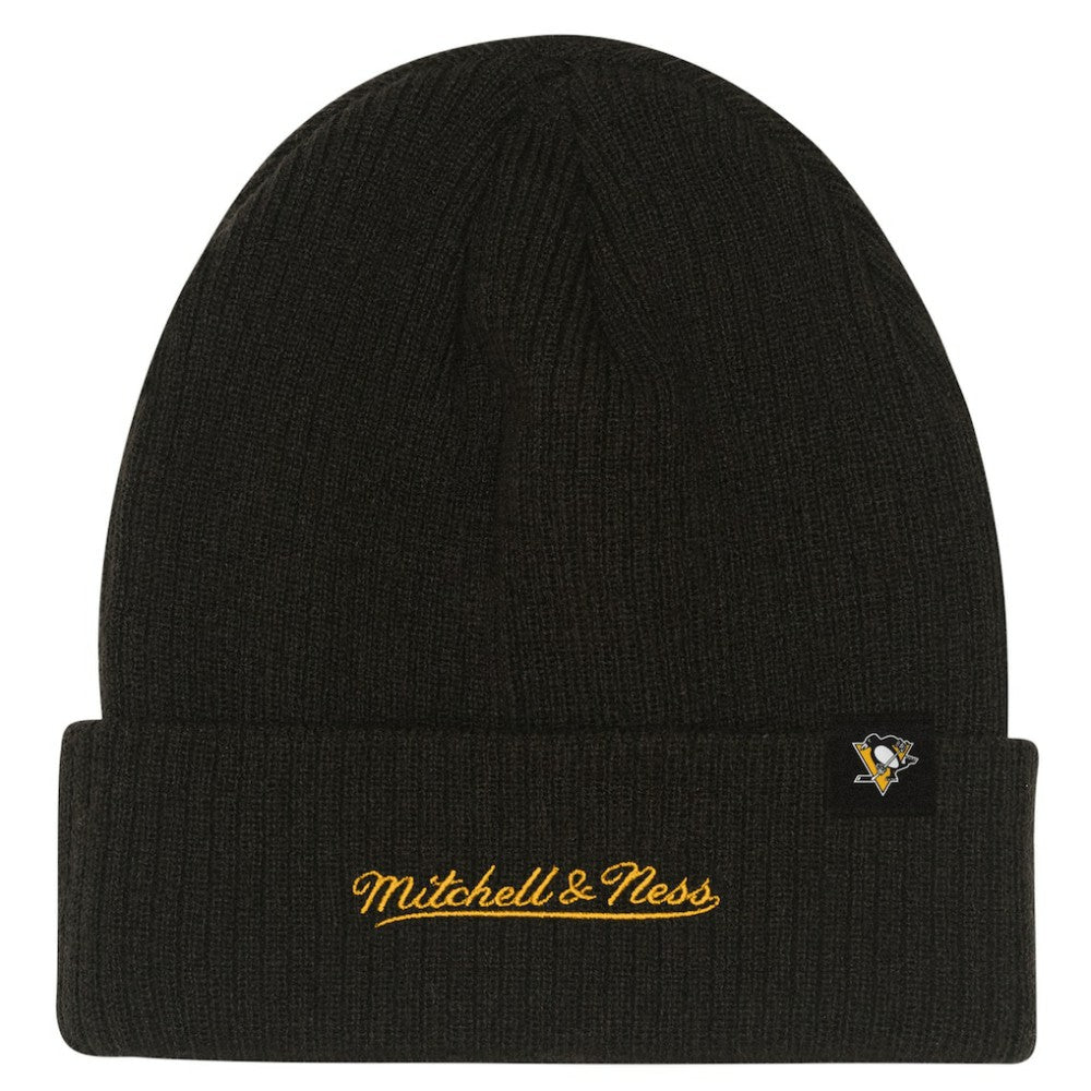 Pittsburgh Penguins Mitchell & Ness Youth Neon Line Lights Cuffed Knit Hat Online