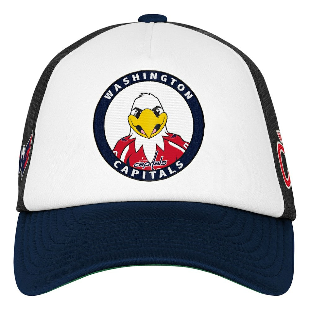 Washington Capitals Mitchell & Ness Youth Mascot Adjustable Trucker Hat Outlet