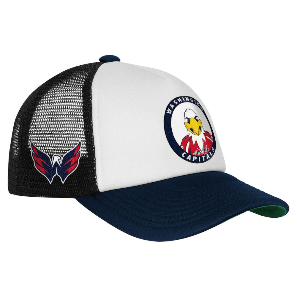 Washington Capitals Mitchell & Ness Youth Mascot Adjustable Trucker Hat Outlet