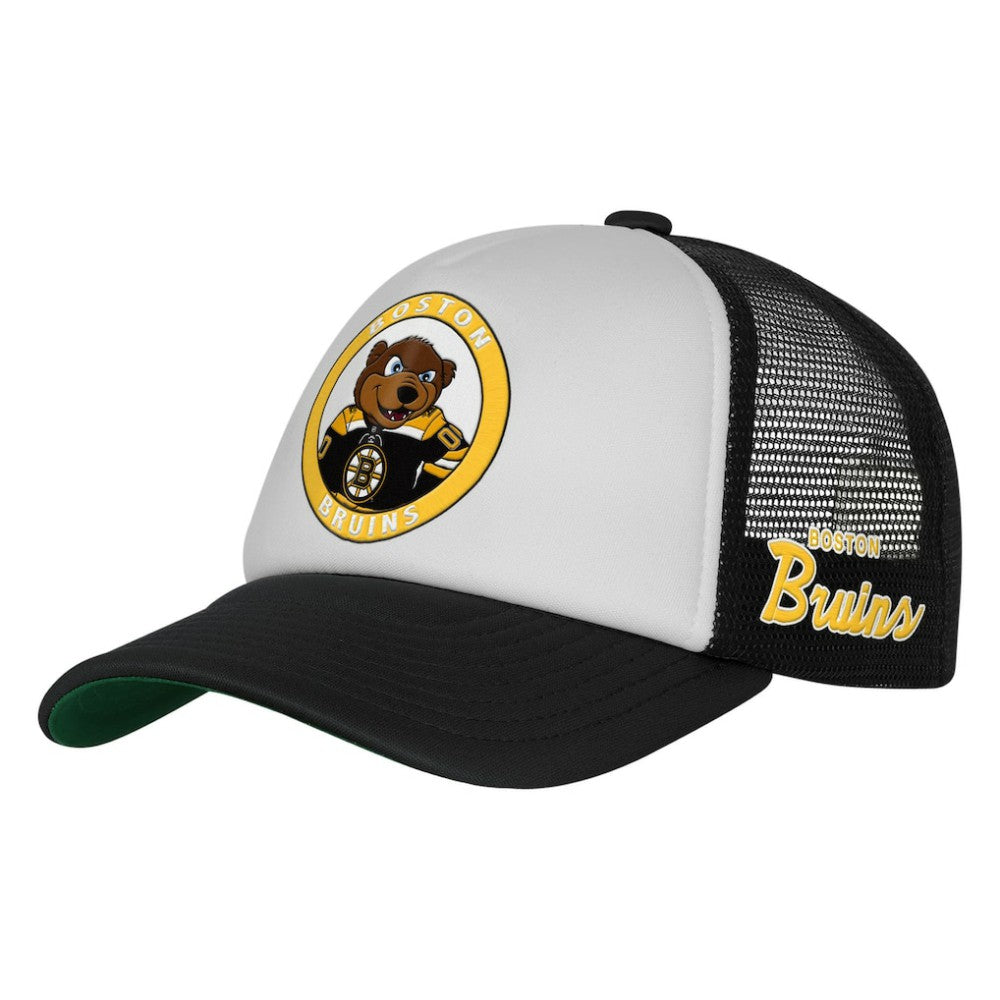 Boston Bruins Mitchell & Ness Youth Mascot Adjustable Trucker Hat On Sale
