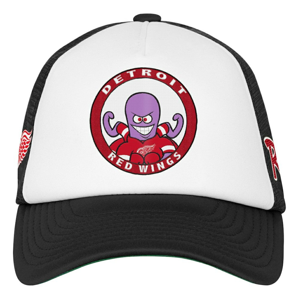 Detroit Red Wings Mitchell & Ness Youth Mascot Adjustable Trucker Hat Sale