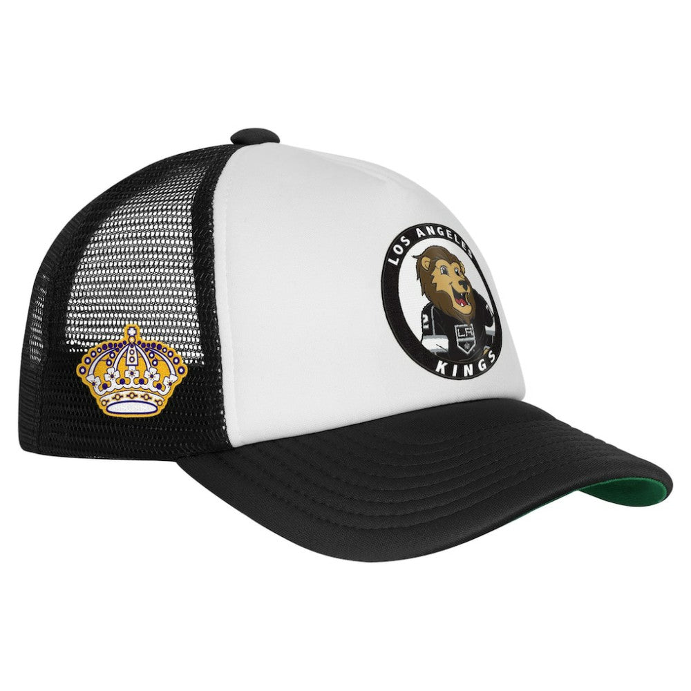 Los Angeles Kings Mitchell & Ness Youth Mascot Adjustable Trucker Hat Sale