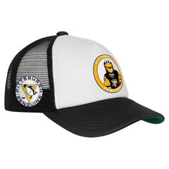 Pittsburgh Penguins Mitchell & Ness Youth Mascot Adjustable Trucker Hat Discount