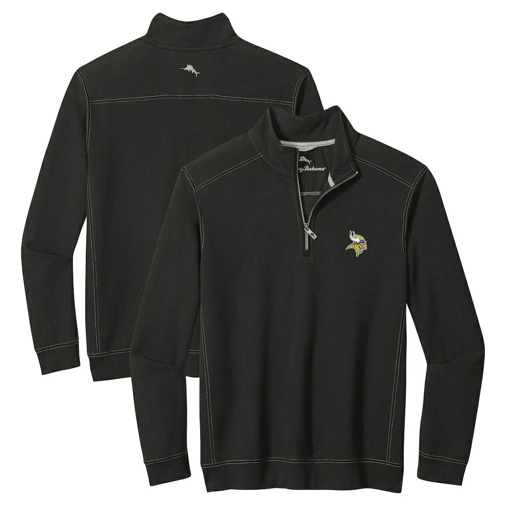 Minnesota Vikings Tommy Bahama Big & Tall Montego Bay Half-Zip Pullover