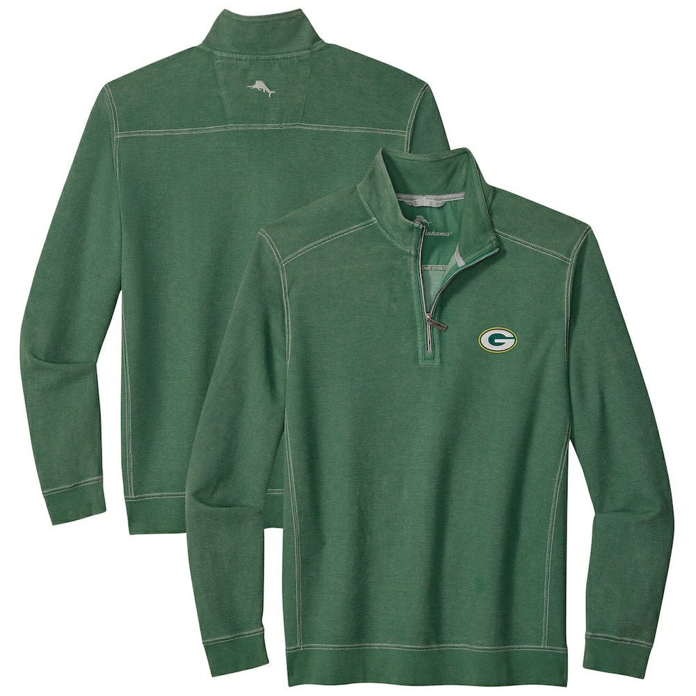 Green Bay Packers Tommy Bahama Big & Tall Montego Bay Half-Zip Pullover
