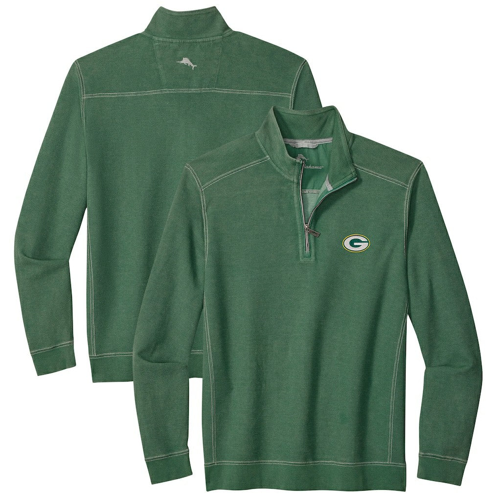 Green Bay Packers Tommy Bahama Big & Tall Montego Bay Half-Zip Pullover