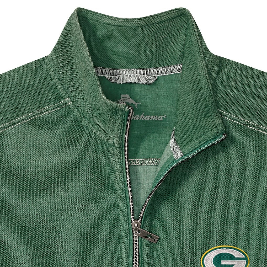 Green Bay Packers Tommy Bahama Big & Tall Montego Bay Half-Zip Pullover