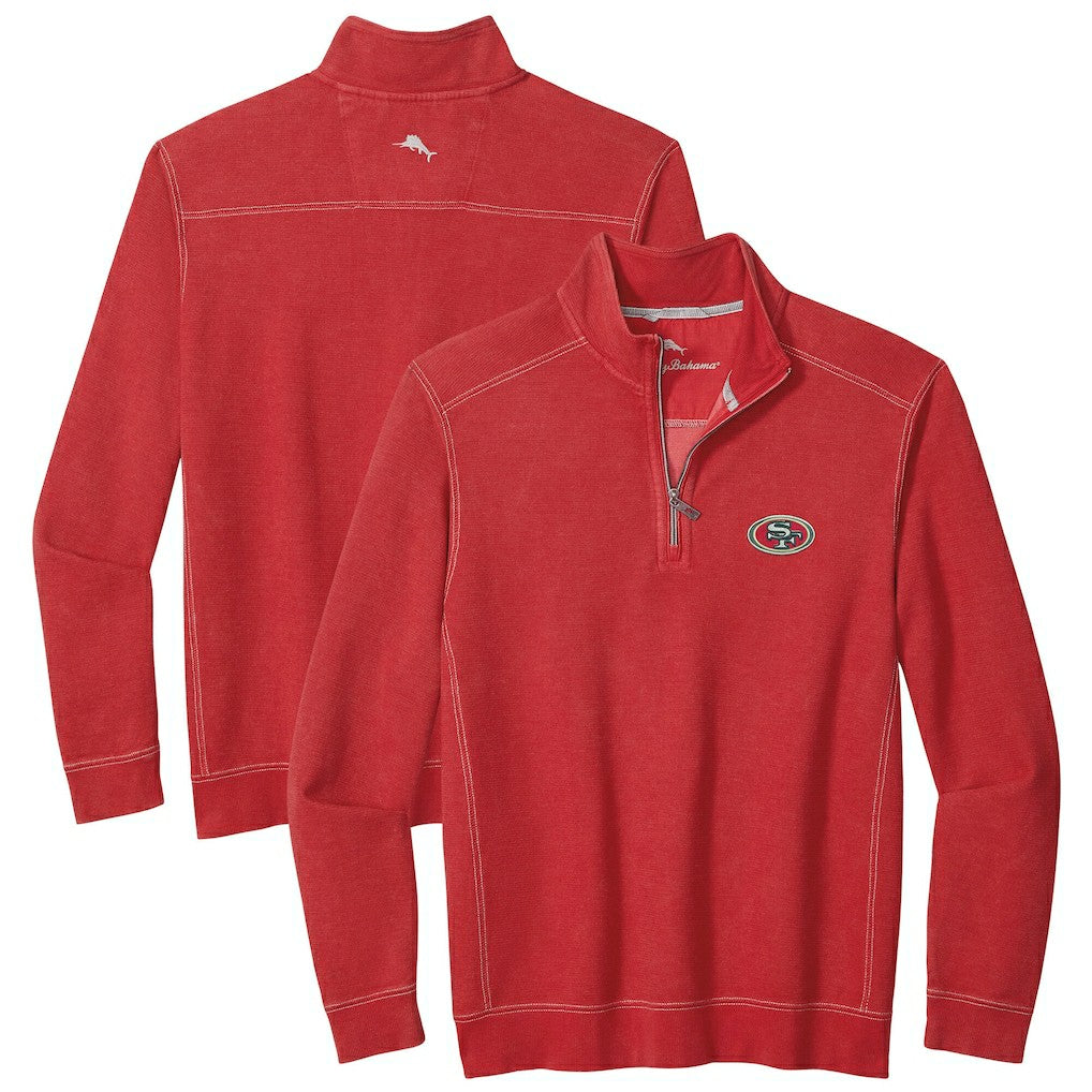 San Francisco 49ers Tommy Bahama Big & Tall Montego Bay Half-Zip Pullover