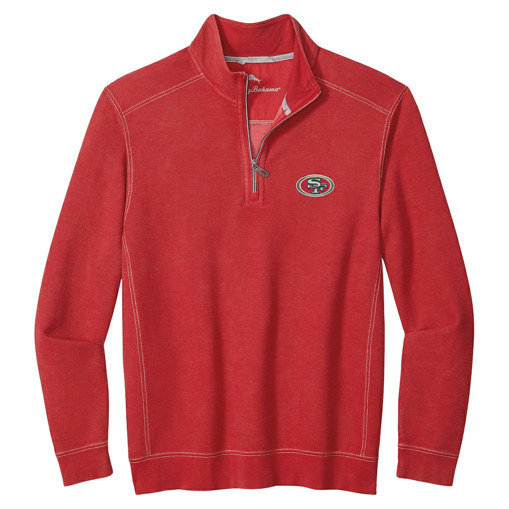 San Francisco 49ers Tommy Bahama Big & Tall Montego Bay Half-Zip Pullover