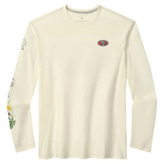 San Francisco 49ers Tommy Bahama Oasis Endzone Lux Long Sleeve T-Shirt