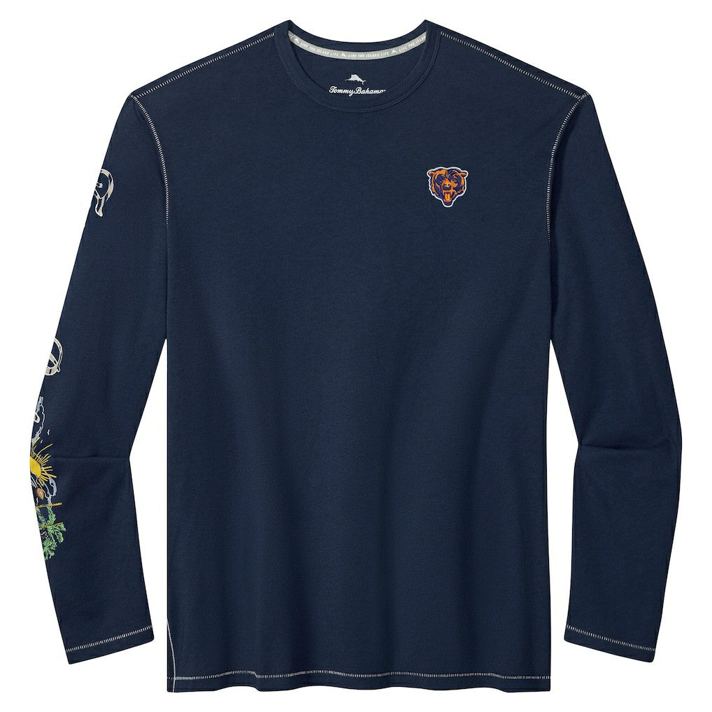 Chicago Bears Tommy Bahama Oasis Endzone Lux Long Sleeve T-Shirt