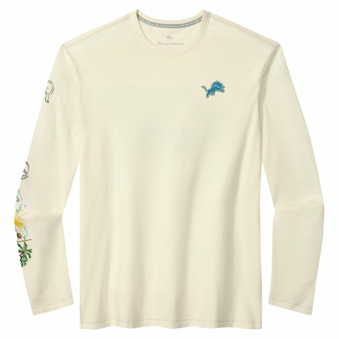 Detroit Lions Tommy Bahama Oasis Endzone Lux Long Sleeve T-Shirt
