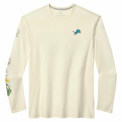 Detroit Lions Tommy Bahama Oasis Endzone Lux Long Sleeve T-Shirt