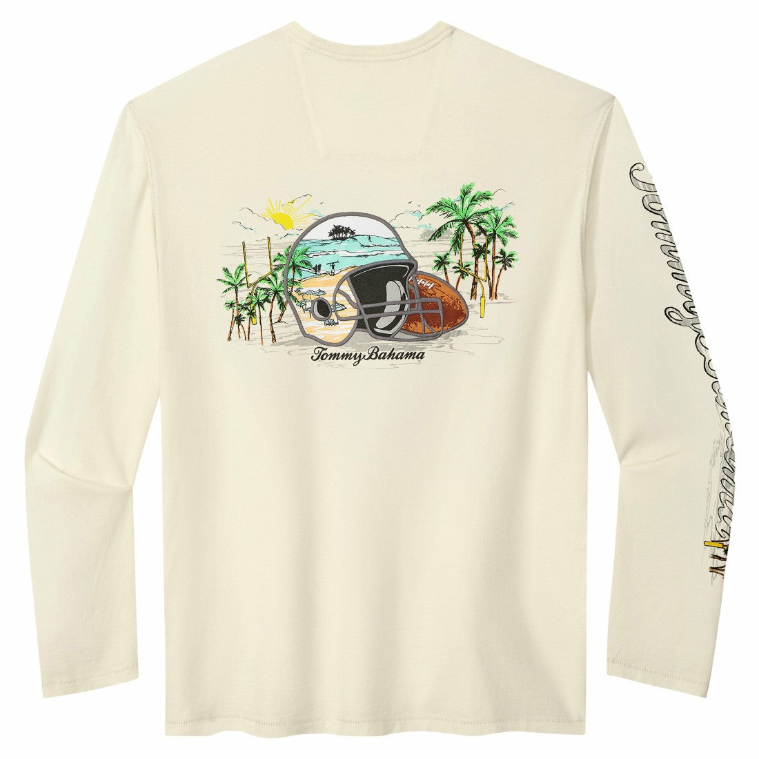 Detroit Lions Tommy Bahama Oasis Endzone Lux Long Sleeve T-Shirt