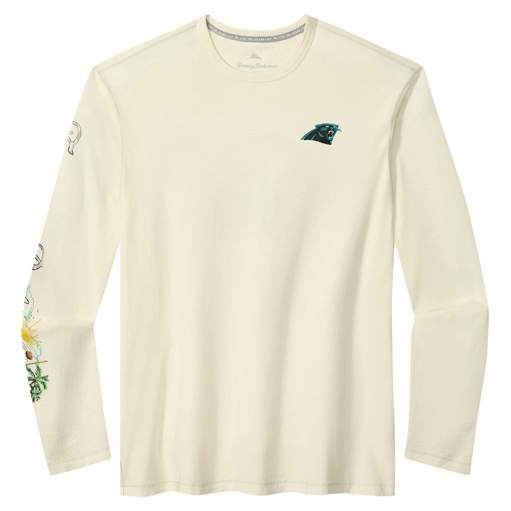 Carolina Panthers Tommy Bahama Oasis Endzone Lux Long Sleeve T-Shirt