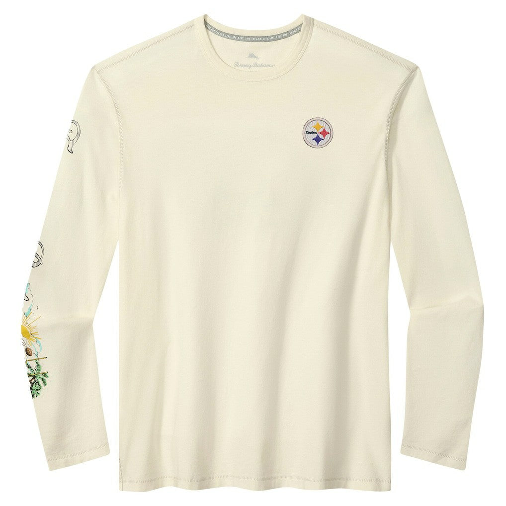 Pittsburgh Steelers Tommy Bahama Oasis Endzone Lux Long Sleeve T-Shirt