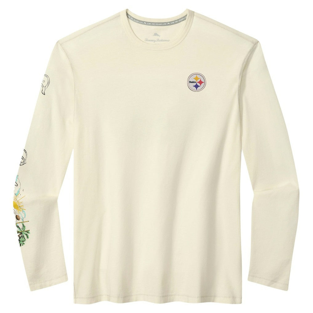 Pittsburgh Steelers Tommy Bahama Oasis Endzone Lux Long Sleeve T-Shirt