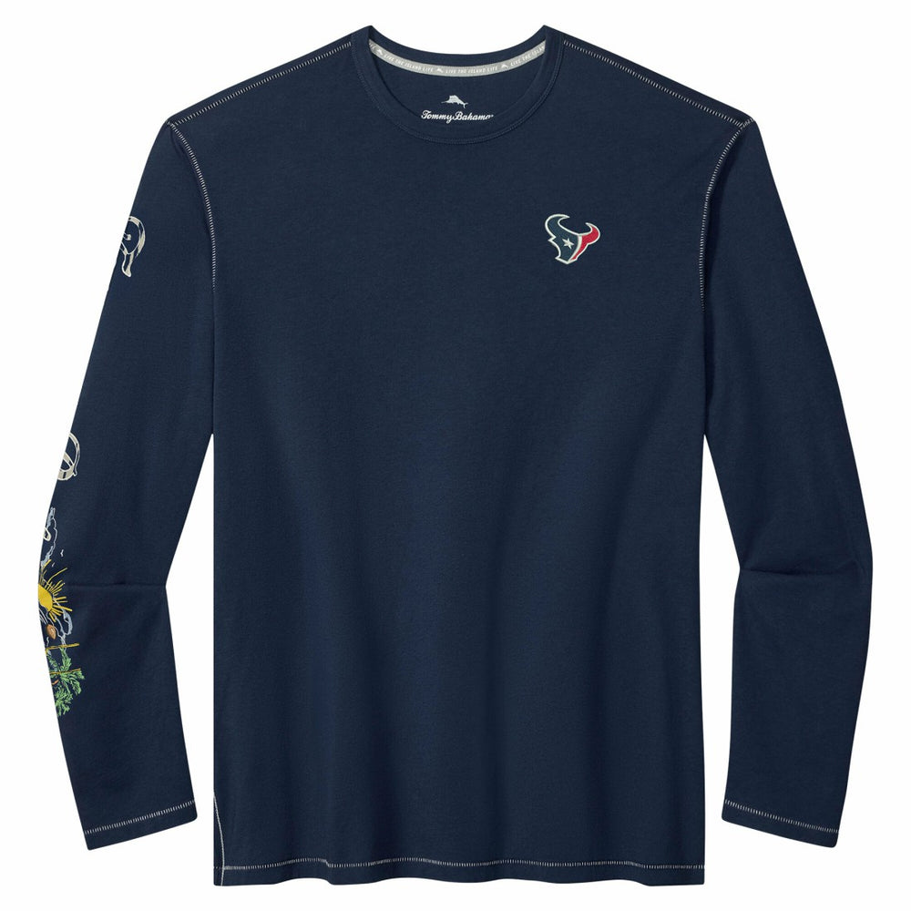 Houston Texans Tommy Bahama Oasis Endzone Lux Long Sleeve T-Shirt