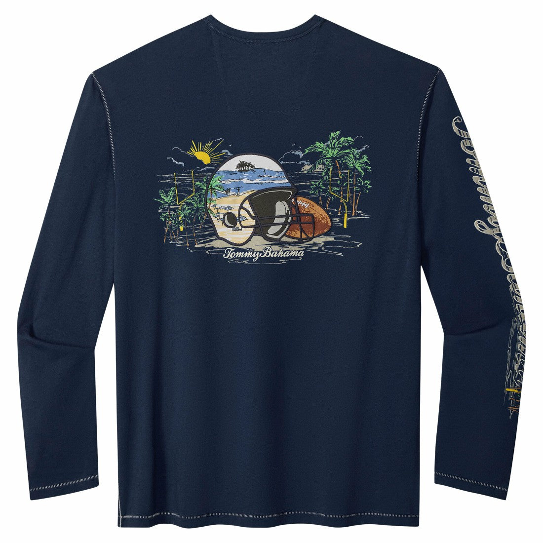 Houston Texans Tommy Bahama Oasis Endzone Lux Long Sleeve T-Shirt