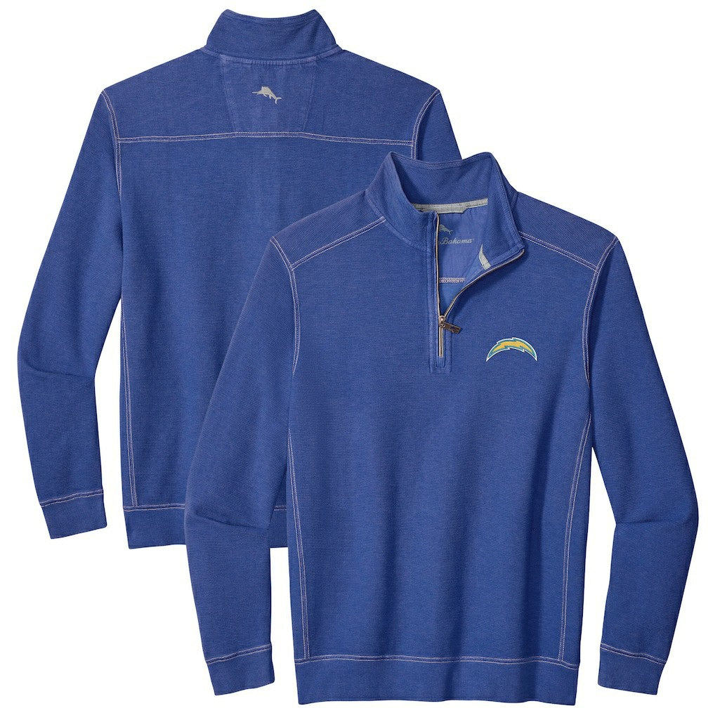 Los Angeles Chargers Tommy Bahama Sport Tobago Half-Zip Pullover