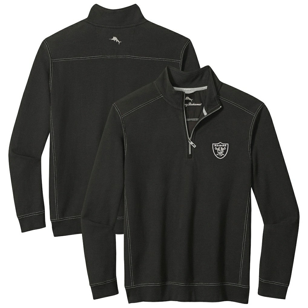 Las Vegas Raiders Tommy Bahama Sport Tobago Half-Zip Pullover