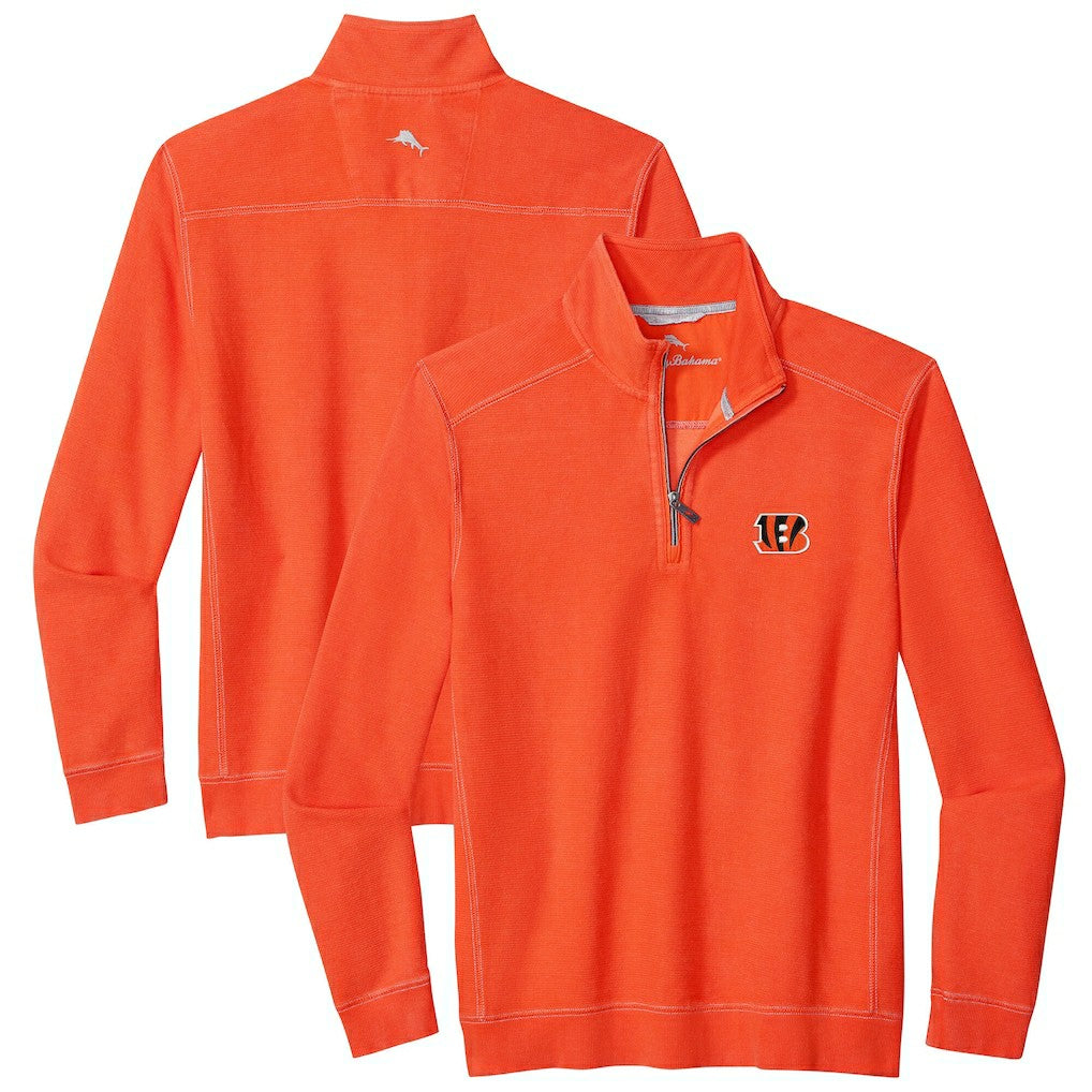 Cincinnati Bengals Tommy Bahama Sport Tobago Half-Zip Pullover