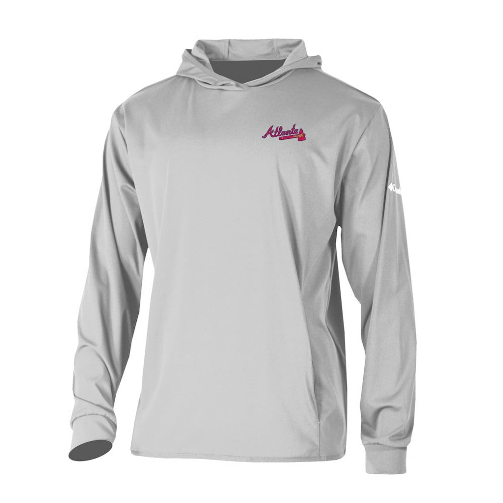 Atlanta Braves Columbia Long Drive Pullover Hoodie | MLB Discount