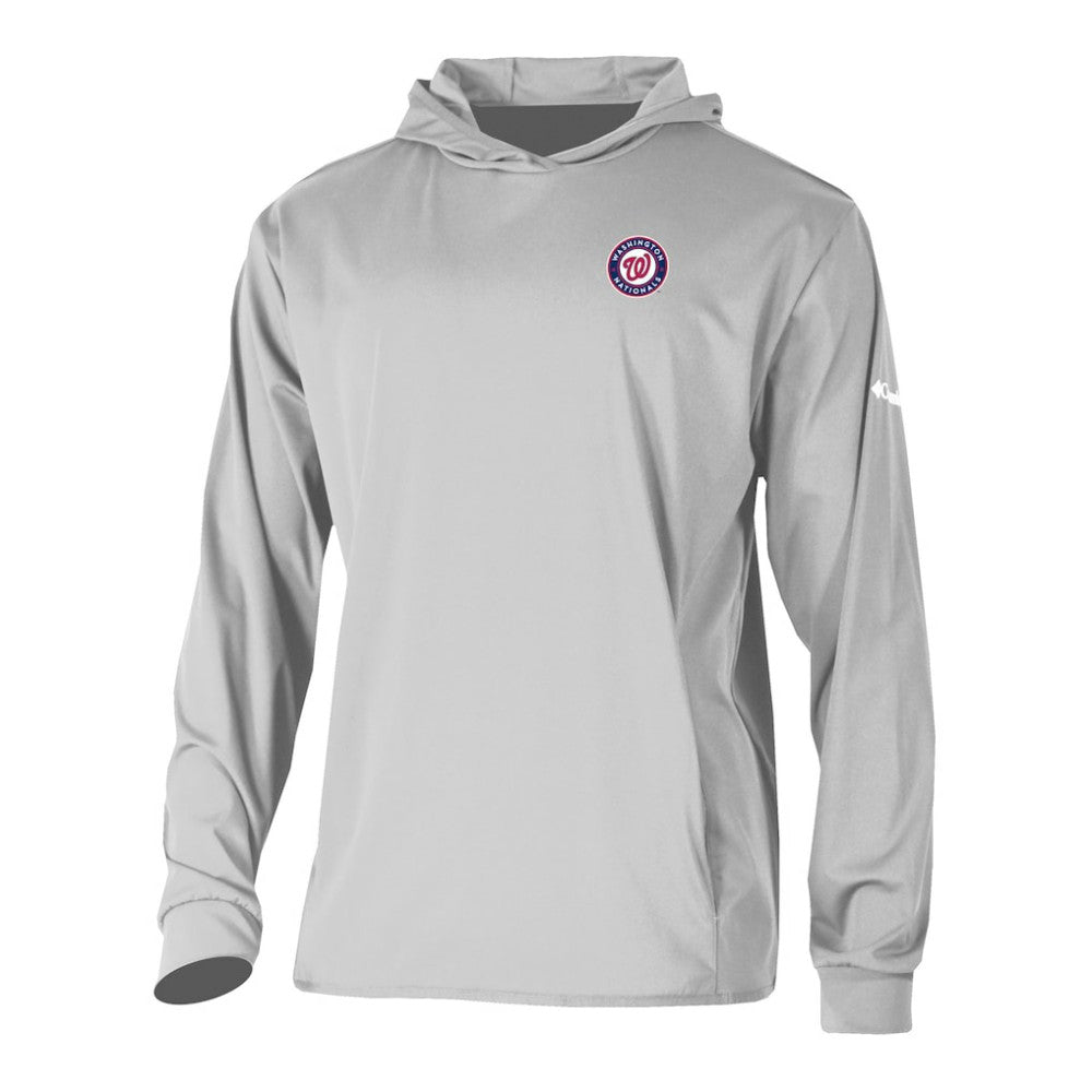 Washington Nationals Columbia Long Drive Pullover Hoodie | MLB Discount