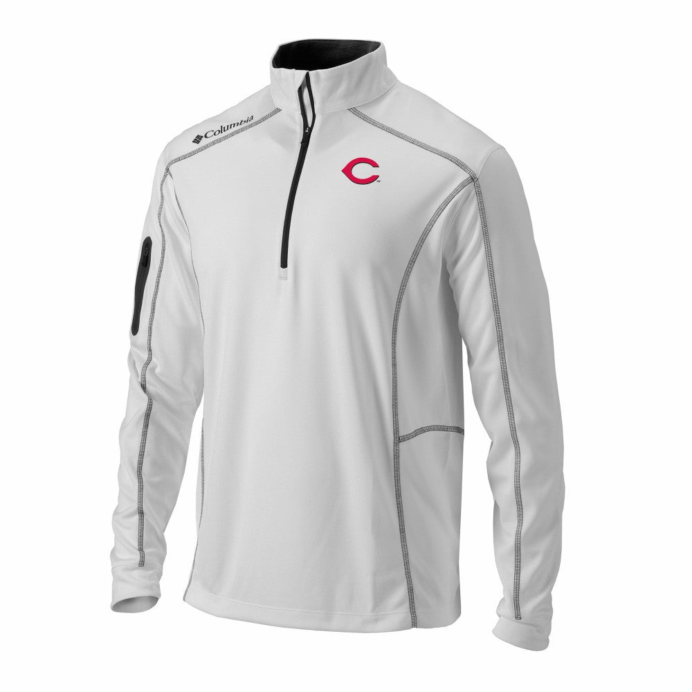 Cincinnati Reds Columbia Omni-Wick Shotgun Quarter-Zip Pullover | MLB For sale
