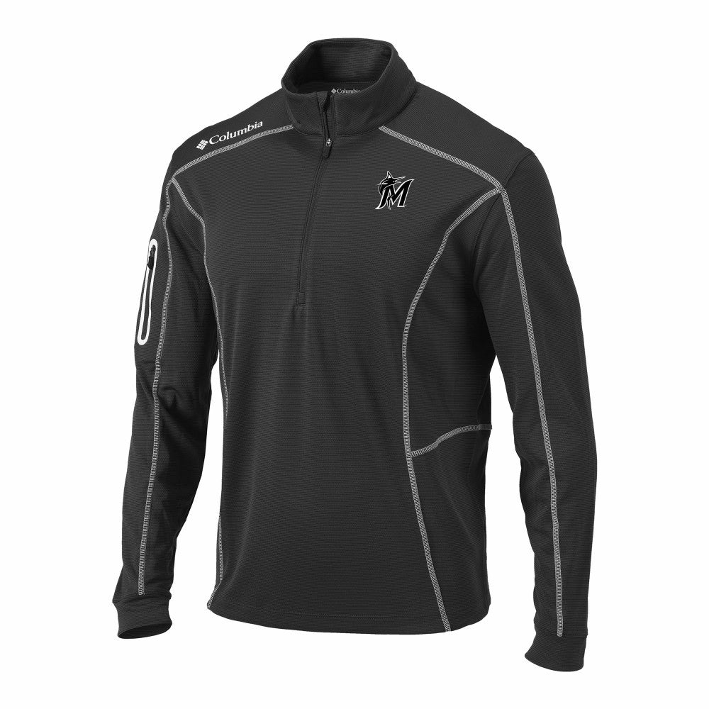 Miami Marlins Columbia Omni-Wick Shotgun Quarter-Zip Pullover | MLB New