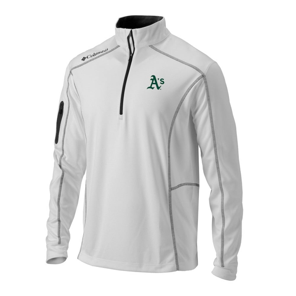 Athletics Columbia Omni-Wick Shotgun Quarter-Zip Pullover | MLB Discount