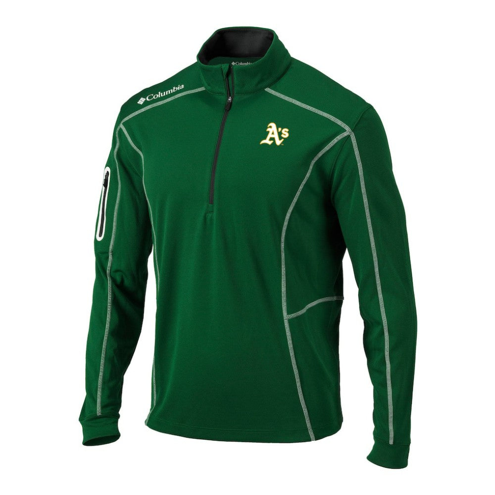 Athletics Columbia Omni-Wick Shotgun Quarter-Zip Pullover | MLB Discount