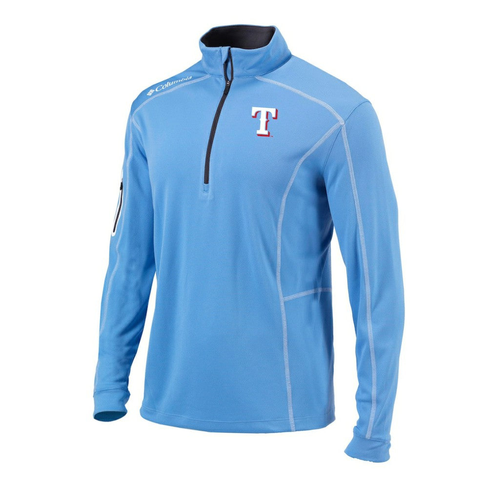 Texas Rangers Columbia Omni-Wick Shotgun Quarter-Zip Pullover | MLB US