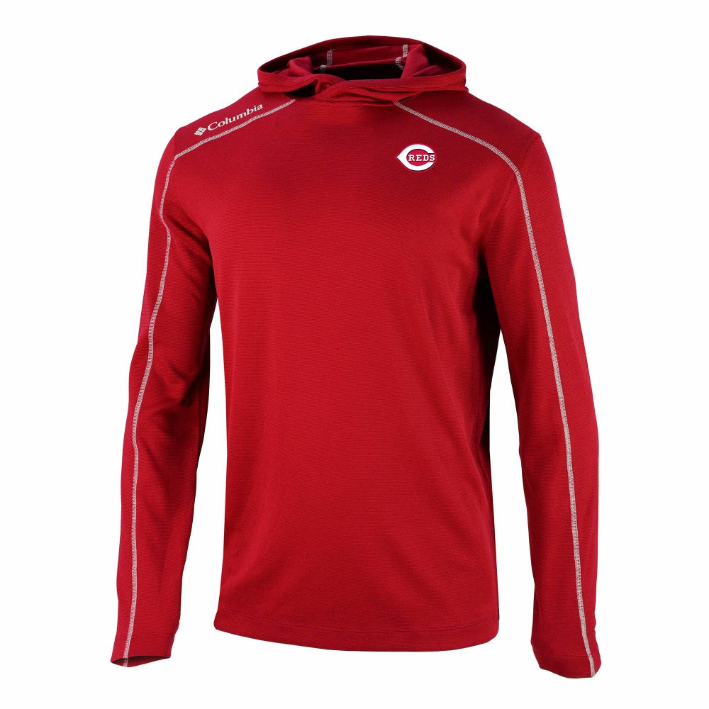 Cincinnati Reds Columbia Omni-Wick Shotgun Pullover Hoodie | MLB New