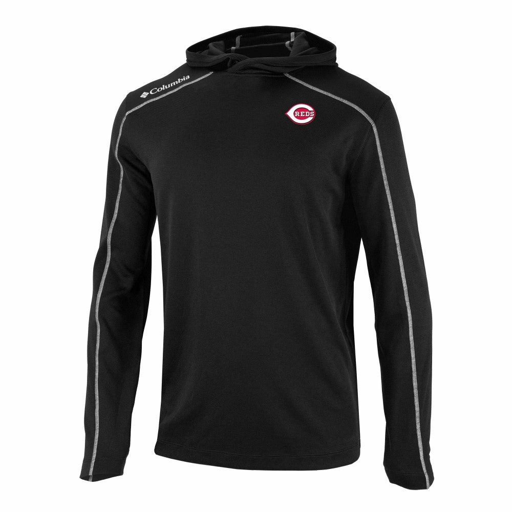 Cincinnati Reds Columbia Omni-Wick Shotgun Pullover Hoodie | MLB Discount