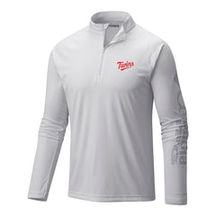 Minnesota Twins Columbia Terminal Tackle Omni-Wick Raglan Quarter-Zip Pullover | MLB Discount