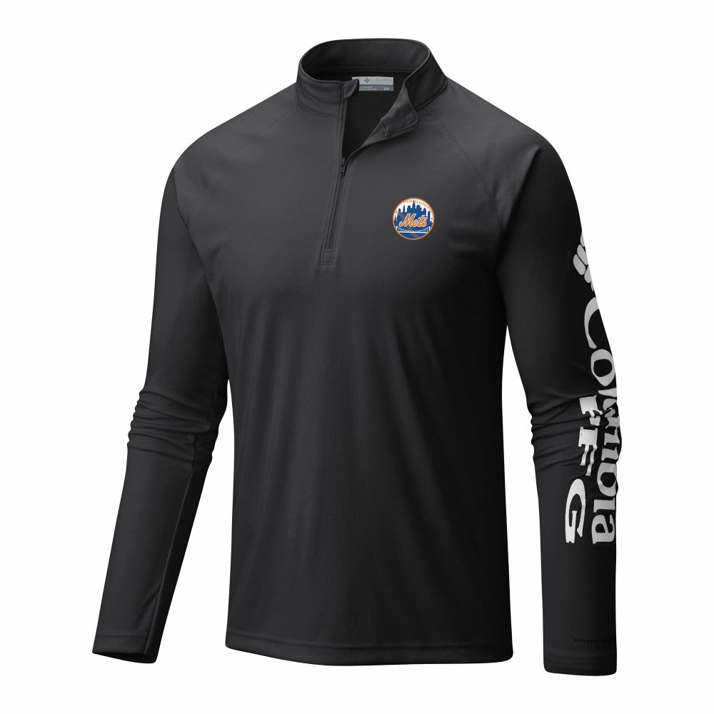 New York Mets Columbia Terminal Tackle Omni-Wick Raglan Quarter-Zip Pullover | MLB Near me