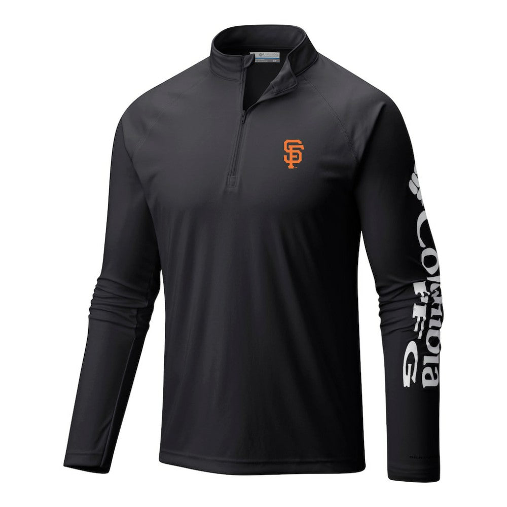 San Francisco Giants Columbia Terminal Tackle Omni-Wick Raglan Quarter-Zip Pullover | MLB Shop