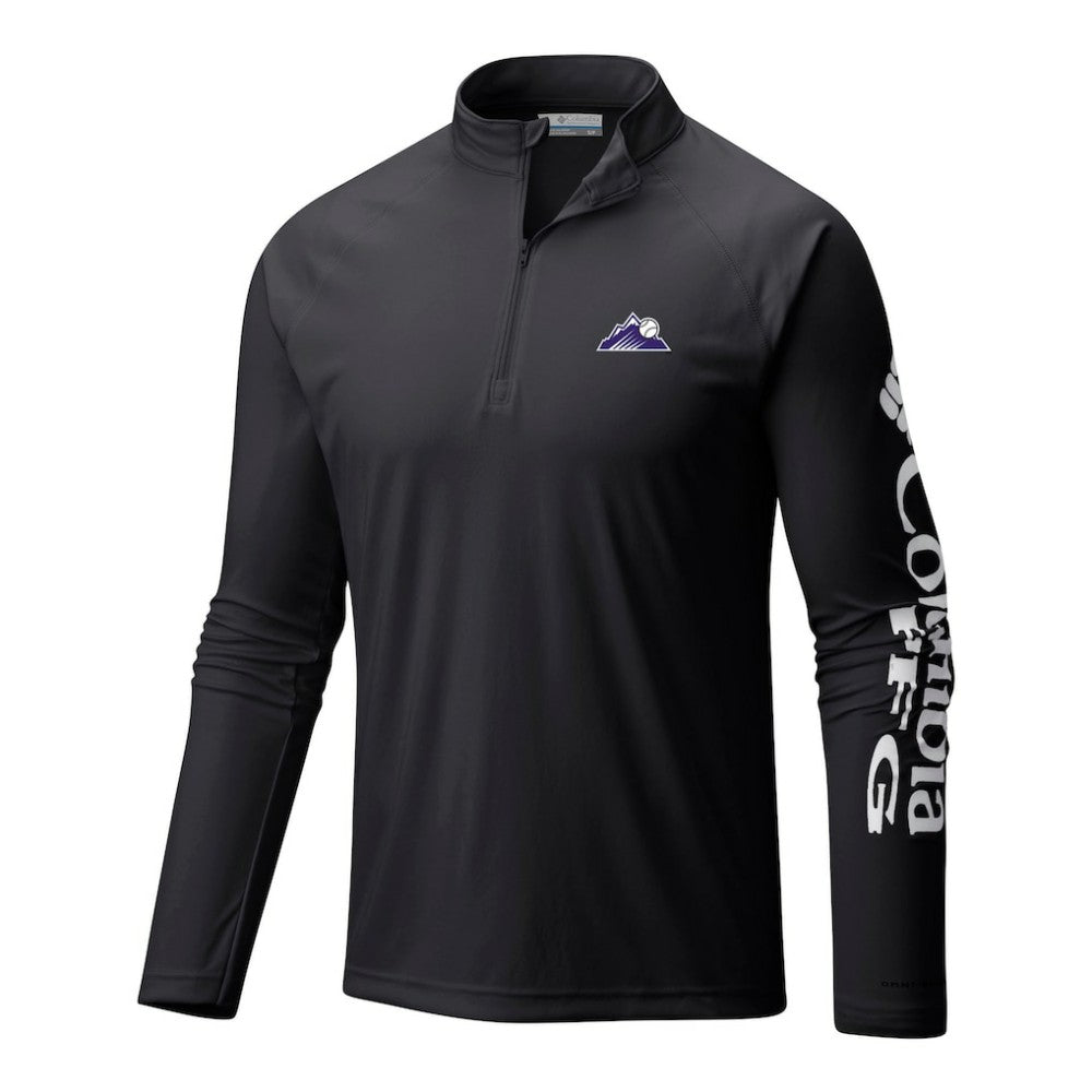 Colorado Rockies Columbia Terminal Tackle Omni-Wick Raglan Quarter-Zip Pullover | MLB Outlet