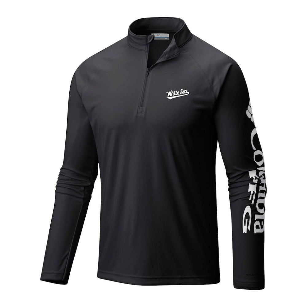 Chicago White Sox Columbia Terminal Tackle Omni-Wick Raglan Quarter-Zip Pullover | MLB For sale